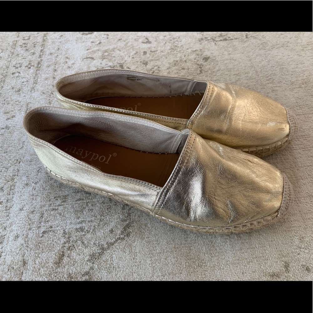 Anthropologie Maypol leather espadrilles